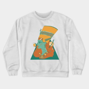 Mountain Green Nefertiti and The Stars Crewneck Sweatshirt